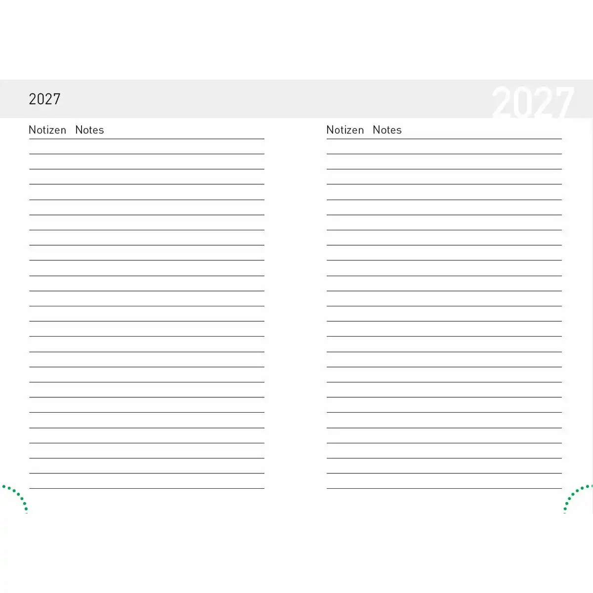 11889_06 Idena Taschenkalender 2027 DIN A7 - blau