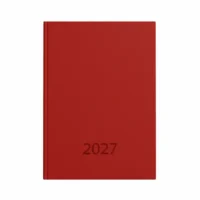 Idena Taschenkalender 2027 DIN A7 - rot