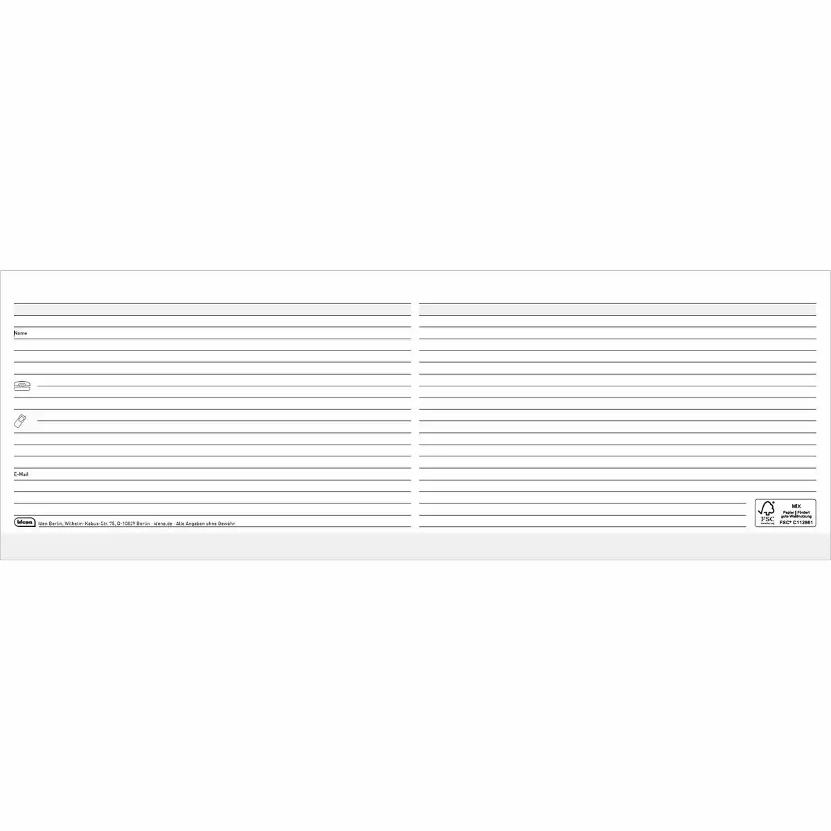 11893_03 Idena Tischkalender 2027 Premium mit Registerschnitt