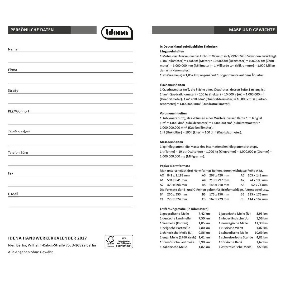 11896_02 Idena Handwerkerkalender 2027