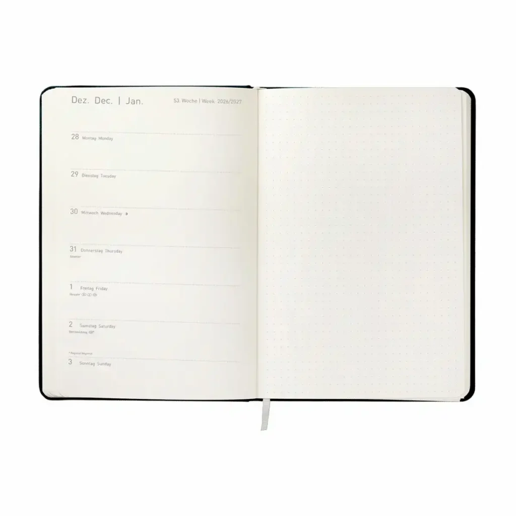 11897_01 Idena Agenda 2027 Big 13x21cm - black