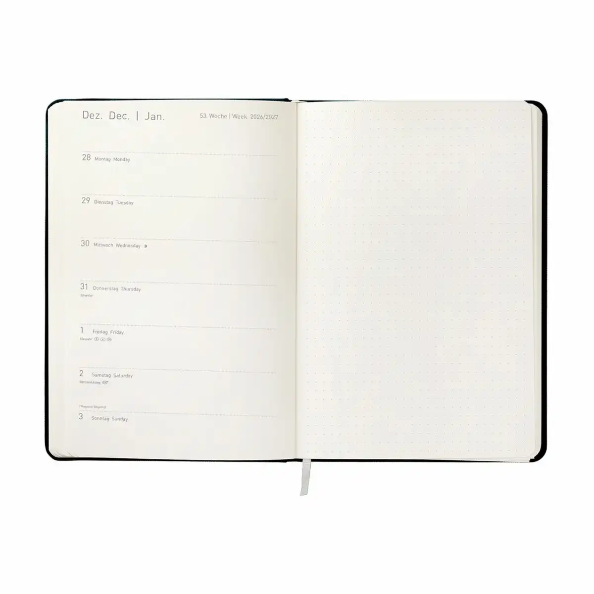 Idena Agenda 2027 Big 13x21cm - black