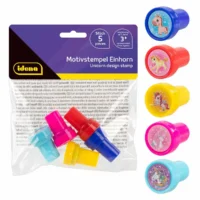 Idena Motivstempel 5 Stück - Einhorn