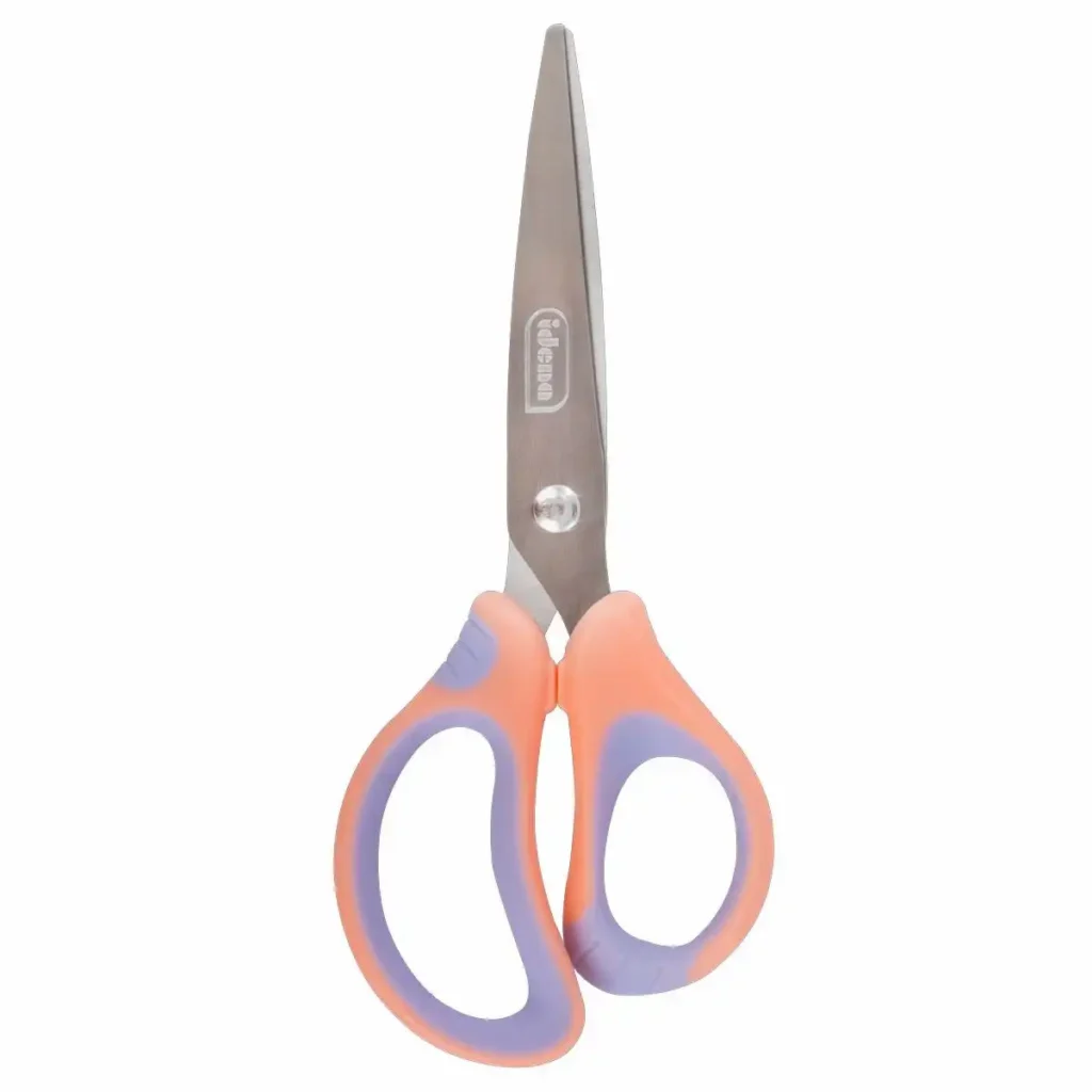 Idena Schere Pastell mit Softgriff 15 cm - apricot/flieder