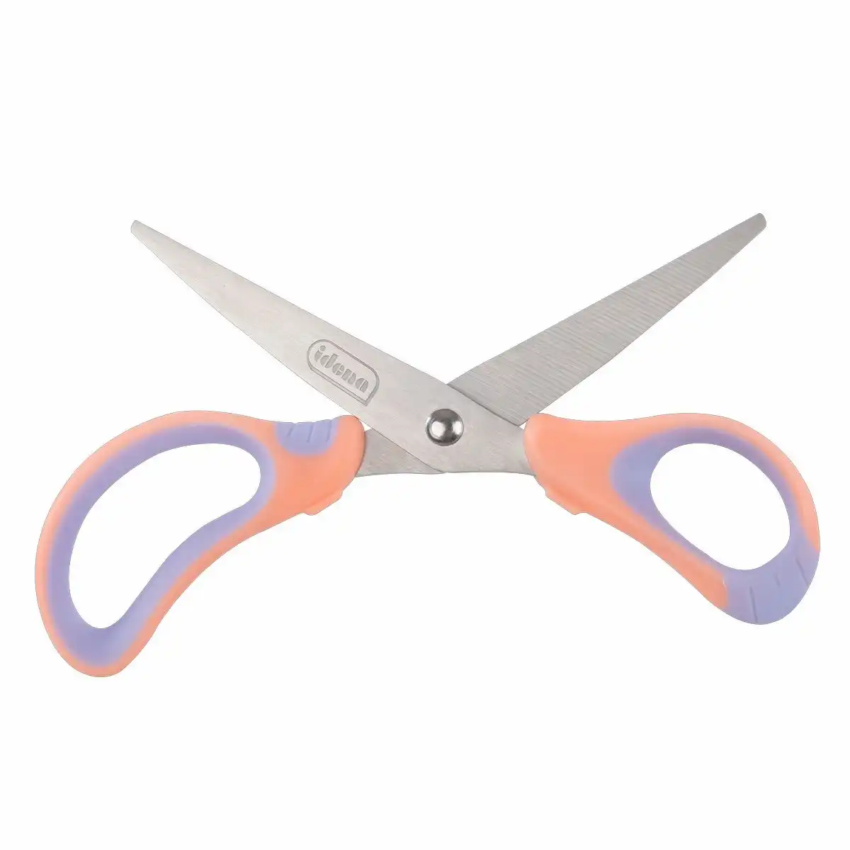 Idena Schere Pastell mit Softgriff 15 cm - apricot/flieder