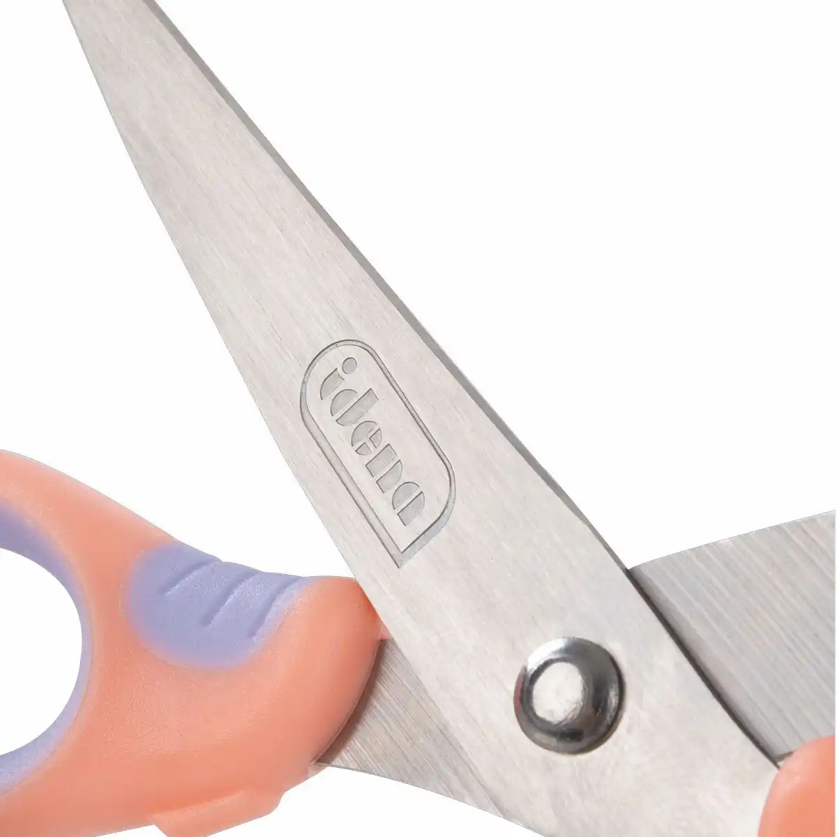 Idena Schere Pastell mit Softgriff 15 cm - apricot/flieder