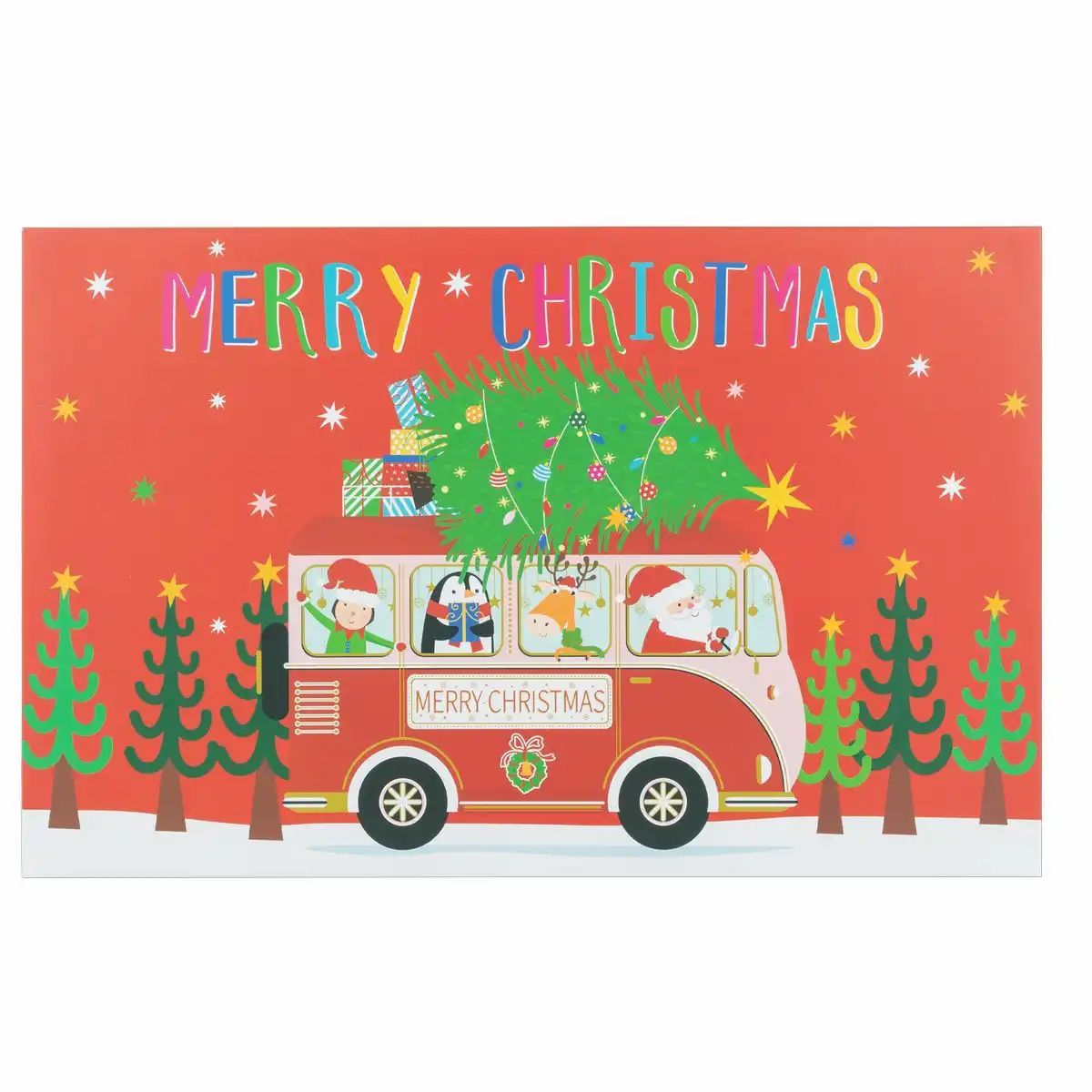 30583_01 Idena Adventskalender Weihnachtsdorf zum Selbstbefüllen 54x34x5cm