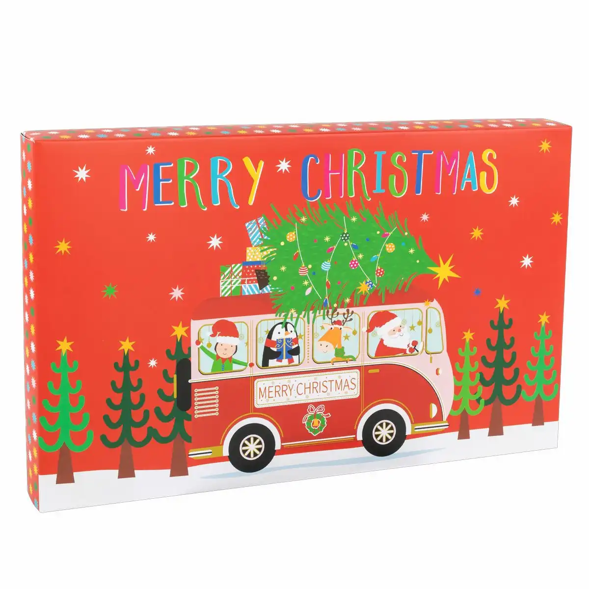 30583_02 Idena Adventskalender Weihnachtsdorf zum Selbstbefüllen 54x34x5cm