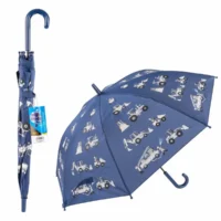 Idena Regenschirm Magic Ø83x66cm - Fahrzeuge blau