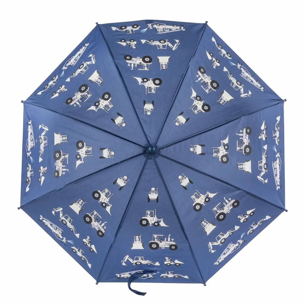 50166_08 Idena Regenschirm Magic Ø83x66cm - Fahrzeuge blau