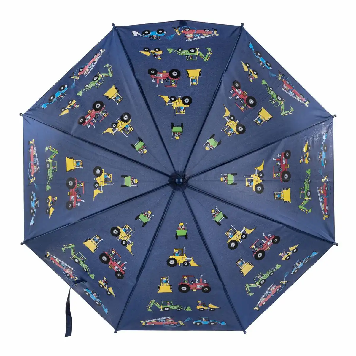 50166_09 Idena Regenschirm Magic Ø83x66cm - Fahrzeuge blau