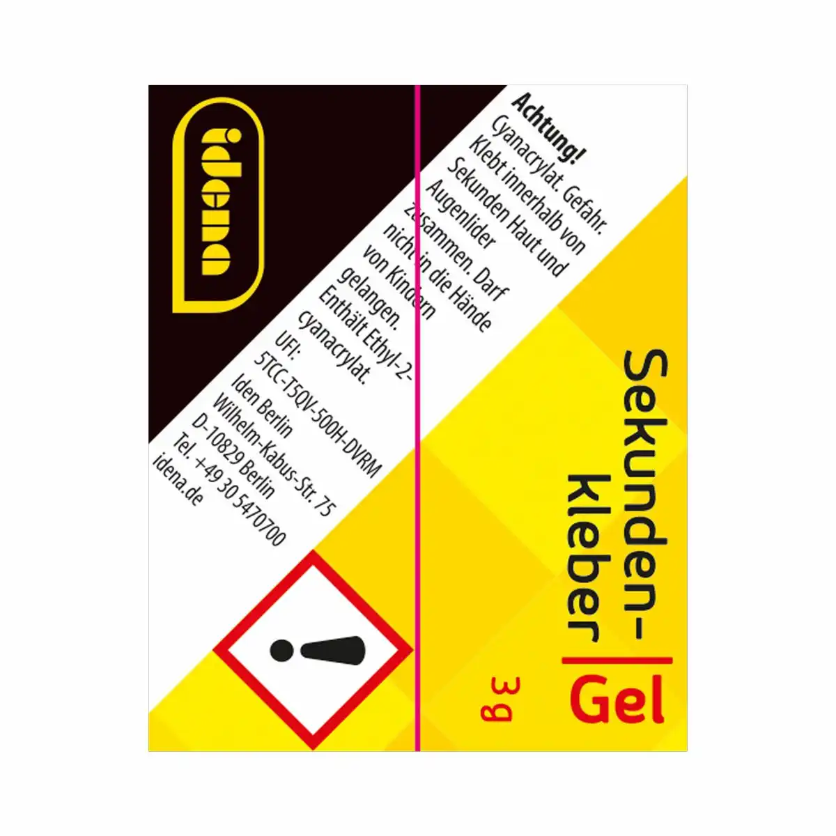 Idena Sekundenkleber Gel 3g Tube Blister