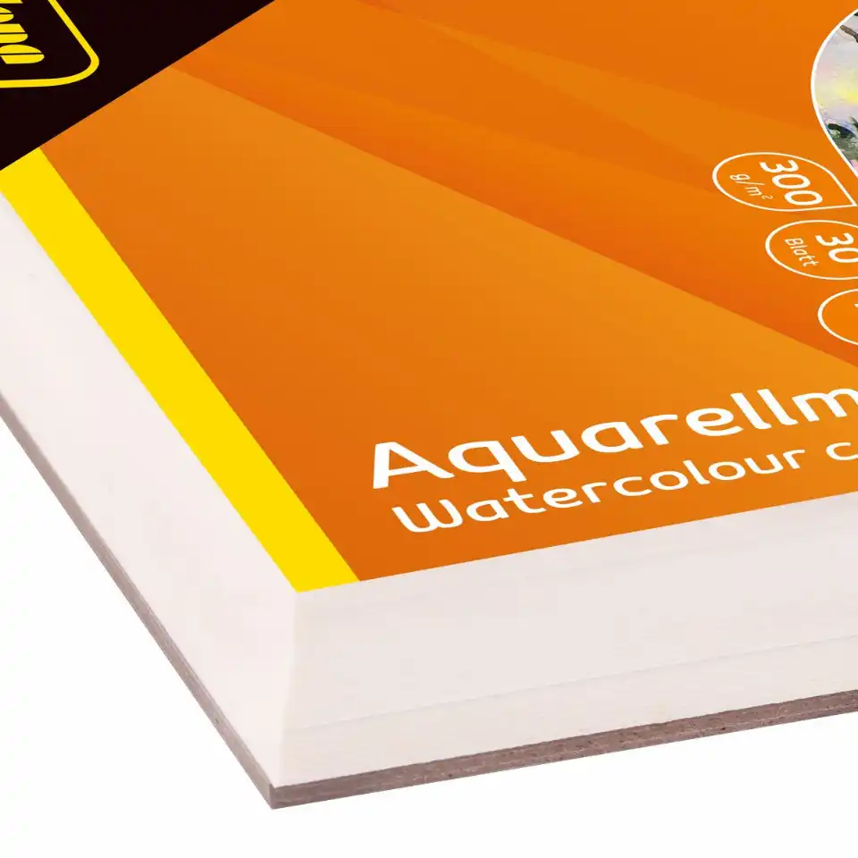 68162_01 Idena Aquarellmalblock 300g/m² kopfgeleimt DIN A4 30 Blatt