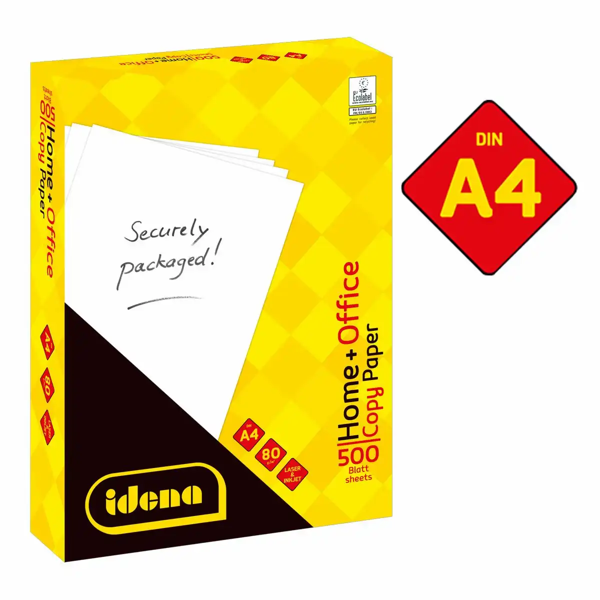 10548_00 Idena Kopierpapier Home + Office 80g/m² weiß DIN A4 500 Blatt in Folienverpackung