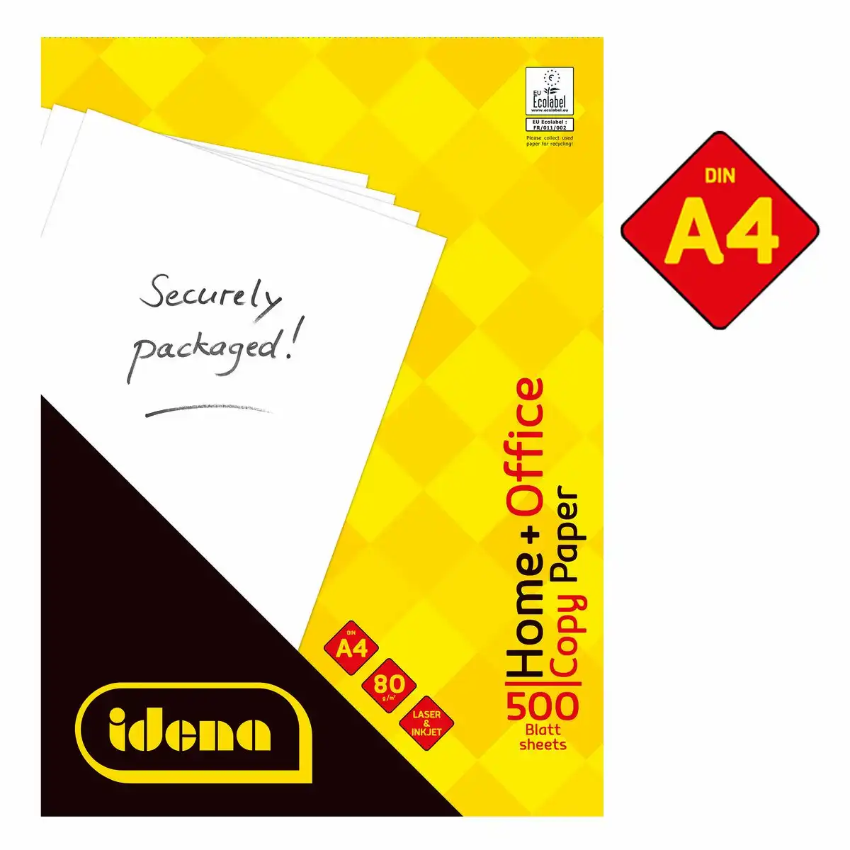 10548_03 Idena Kopierpapier Home + Office 80g/m² weiß DIN A4 500 Blatt in Folienverpackung