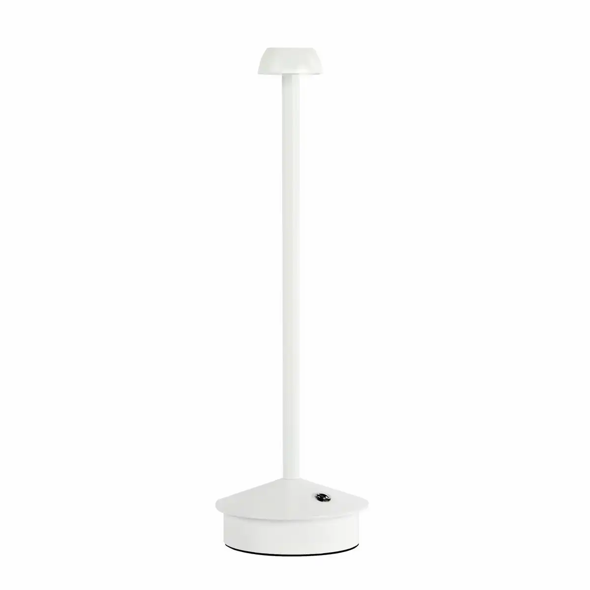 50122_02 Idena LED Tischleuchte Touch Metall weiß 9,5x29cm Akku USB dimmbar 3 Modi Innen