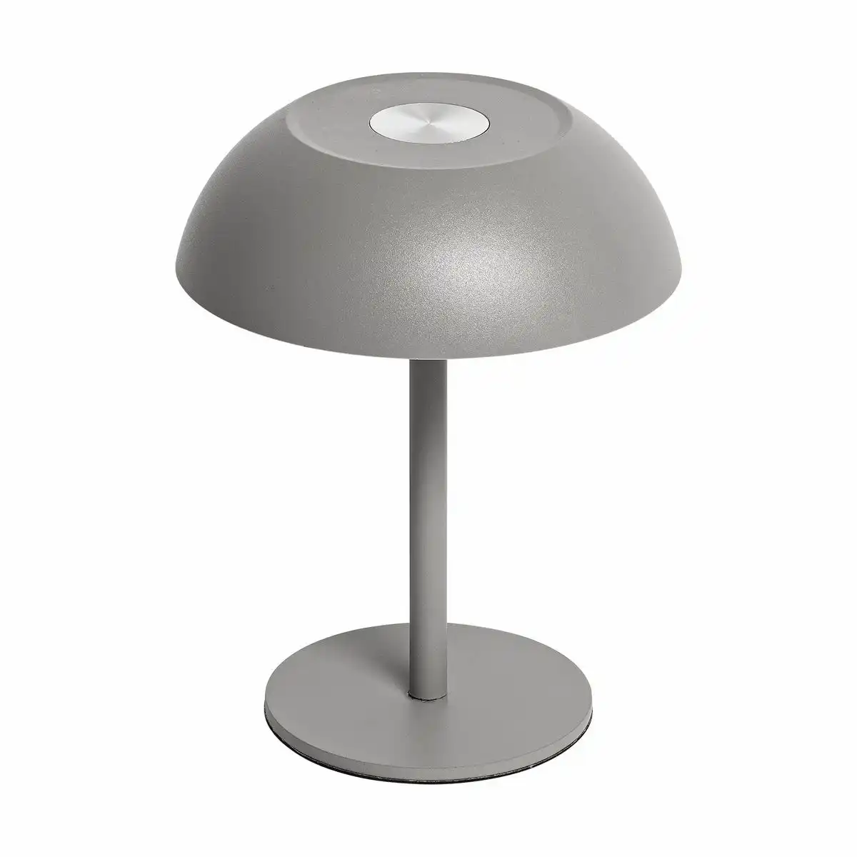 Idena LED Tischleuchte Touch Tango Metall 15x33cm Akku USB dimmbar 3 Modi Innen - grau