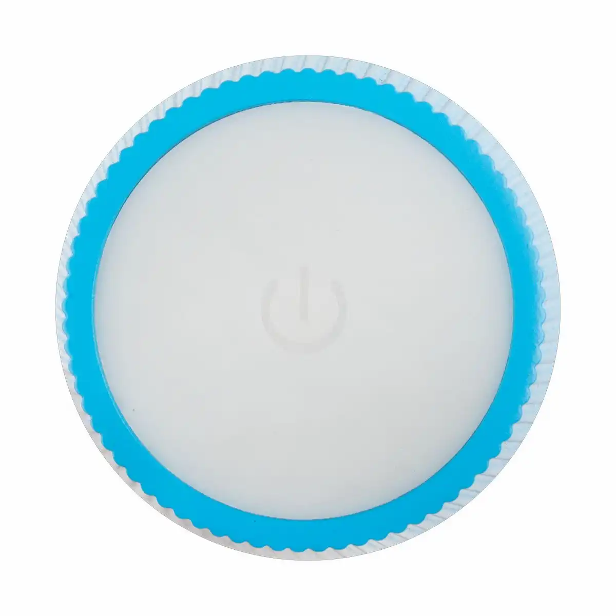 Idena LED Tischleuchte Touch Metall/Kunststoff blau 9x24,5cm Akku USB dimmbar 3 Modi Innen