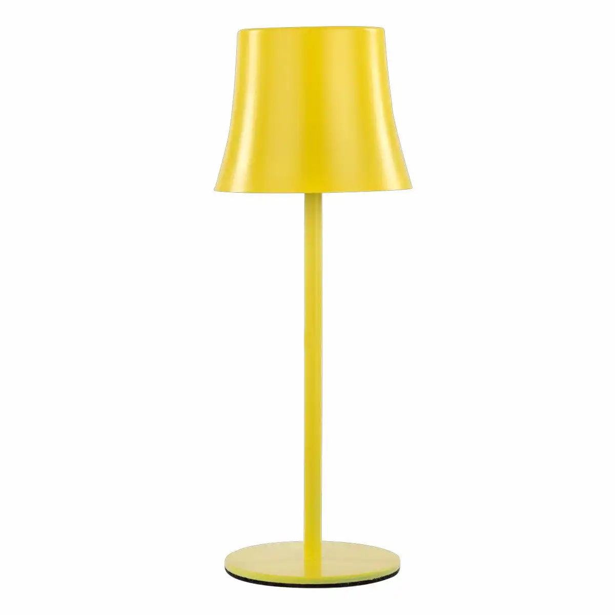 Idena LED Tischleuchte Touch Metall/Kunststoff gelb 9x24,5cm Akku USB dimmbar 3 Modi Innen