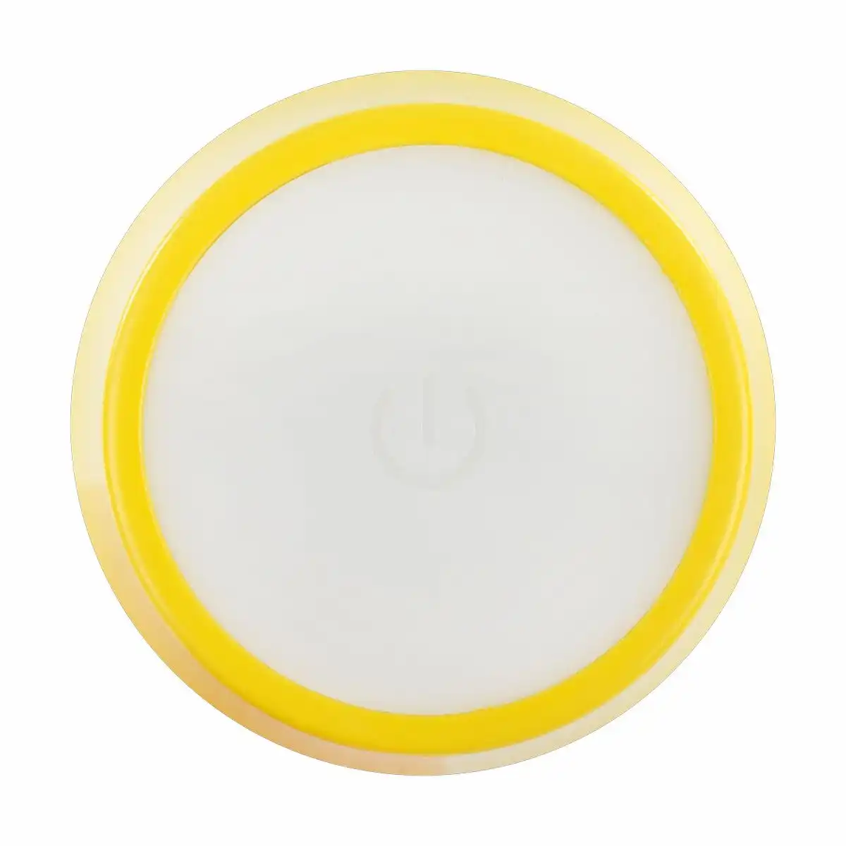 Idena LED Tischleuchte Touch Metall/Kunststoff gelb 9x24,5cm Akku USB dimmbar 3 Modi Innen