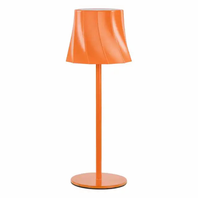 Idena LED Tischleuchte Touch Metall/Kunststoff orange 9x24,5cm Akku USB dimmbar 3 Modi Innen