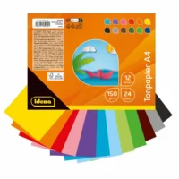 Idena Tonpapier 150g/m² 2x12 Farben DIN A4