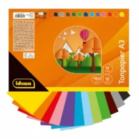 Idena Tonpapier 150g/m² 12 Farben DIN A3